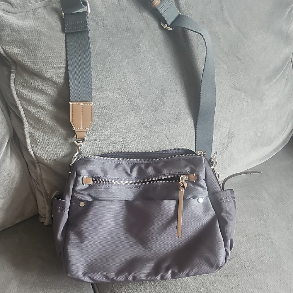 Gray Crossbody Bag